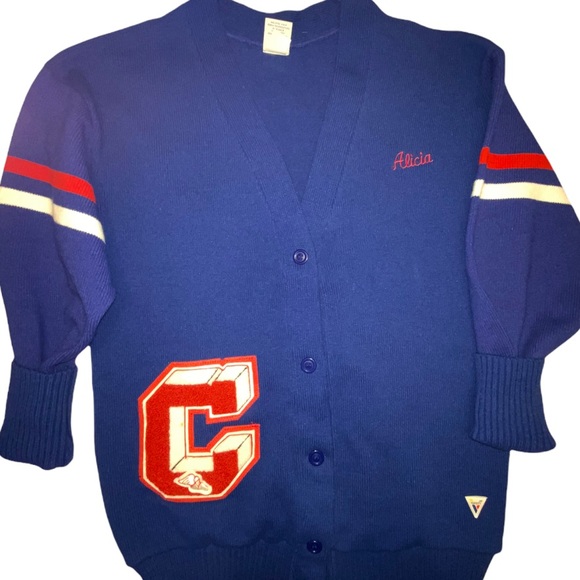 Varsity Jackets & Blazers - Varsity 50s Style Letterman Sweater sz M